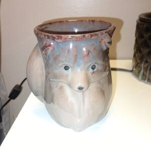 Charming Fox Ceramic Mug in Brown and Gray